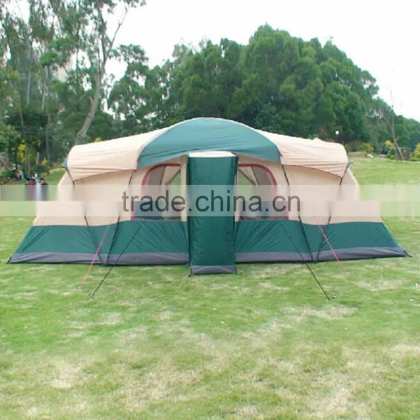 3 Room Luxury Cheap Folding Survival Sleeping Modern Cheap Family Polygon 10 Person Big Camping Tent photo-2