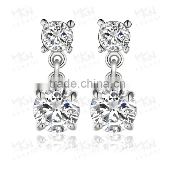 Fine Jewelry Hanging Women's Wedding Shining Earrings photo-5
