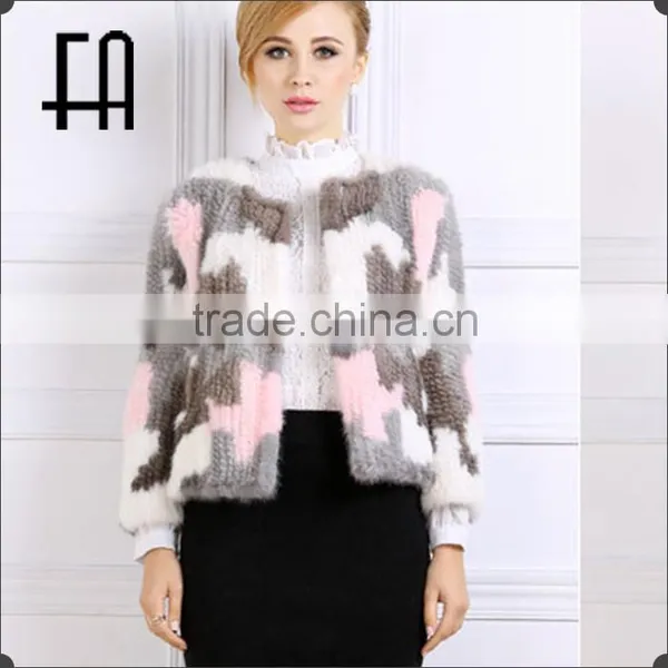 Factory Direct Wholesale Price Imported Camouflage Min Knitted Coat