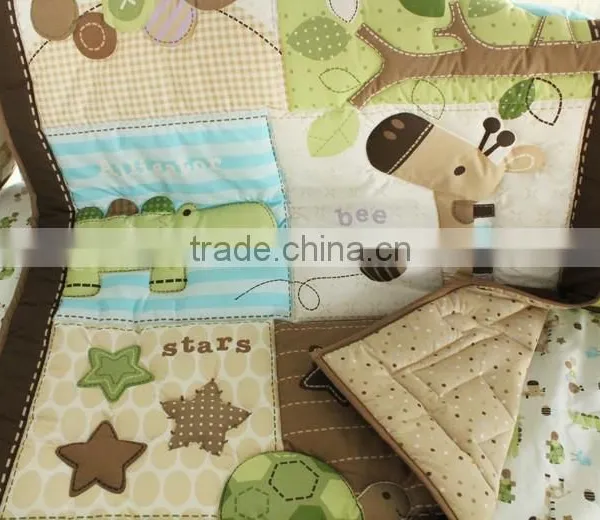 Hand Quilted Baby Comforter Quilt photo-2