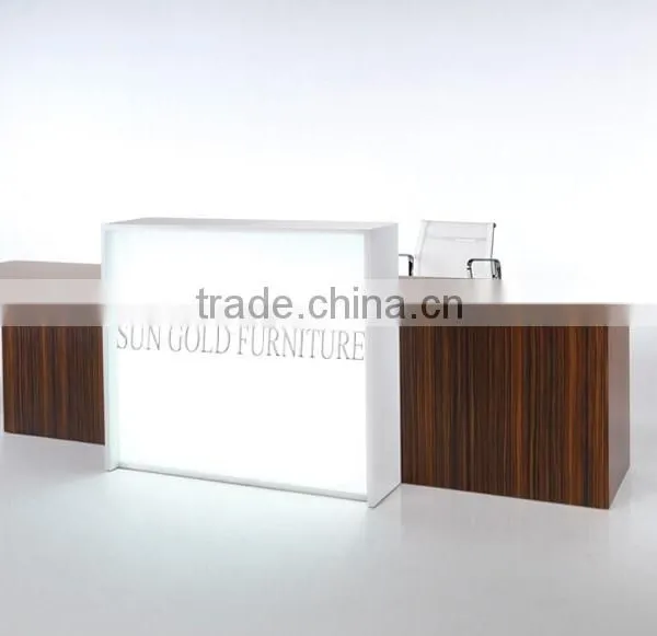 Modern Appearance Pink and White High Gloss Beauty Salon Reception Desk (SZ-RT048) photo-4