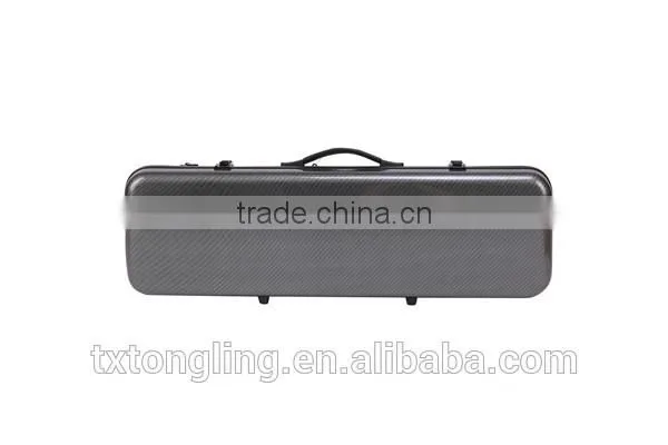 Silver Color Oblong Full Size Violin Hard Case TL-33 Quality Choice photo-2