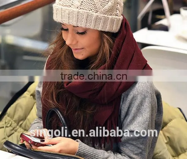 Fashionable Winter 2015 New Colors Blanket Scarf In Tartan Plaid photo-3