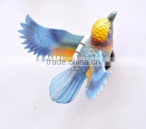 Pearl Powder 4 Inch Plastic Art Bird Fridge Magnet, Bird Decoration, Wedding Door Gift photo-5