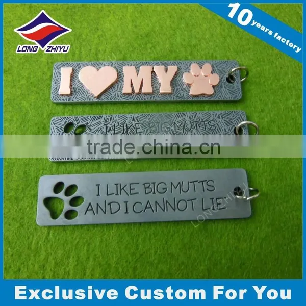 Custom Engraved Heart Shaped Dog Tags Printing Tag With Epoxy photo-5