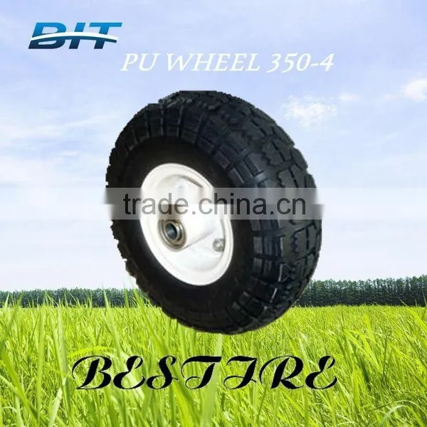 PU WHEEL 350-4 Gardern Cart Tyre/wheelbarrow Tyre/ Wheel Barrow Tyre Tube/ Cart Tyre photo-2