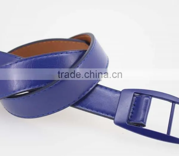 HOT 1 Inch Fashion PU Leather Belt Dress for Women With Blue Leather in Yiwu photo-5