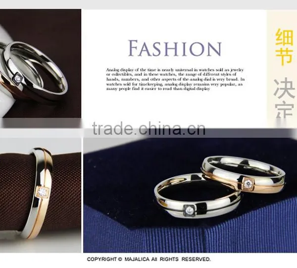 Couple Finger Rings Titanium Steel Simple Design Set Ring photo-6