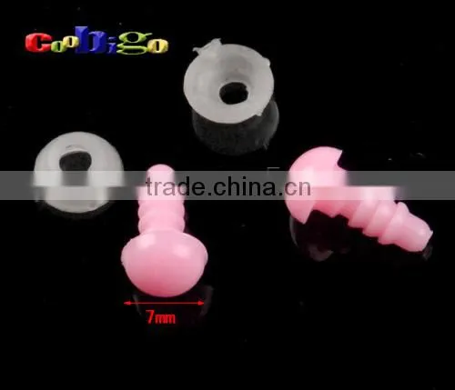 1/4''(7mm) Plastic Safety Lovely BabyPink Eyes Buttons DIY Accessories For Teddy Bear Toys Dolls #FLN011 photo-5