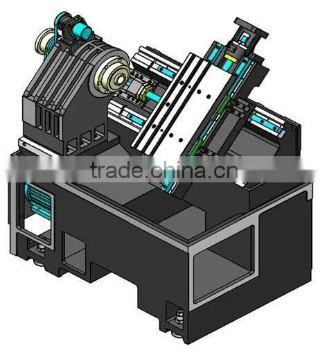 Taiwan Hiwin Linear 45 Degree Slant Bed CNC Lathes TCK6336 photo-5