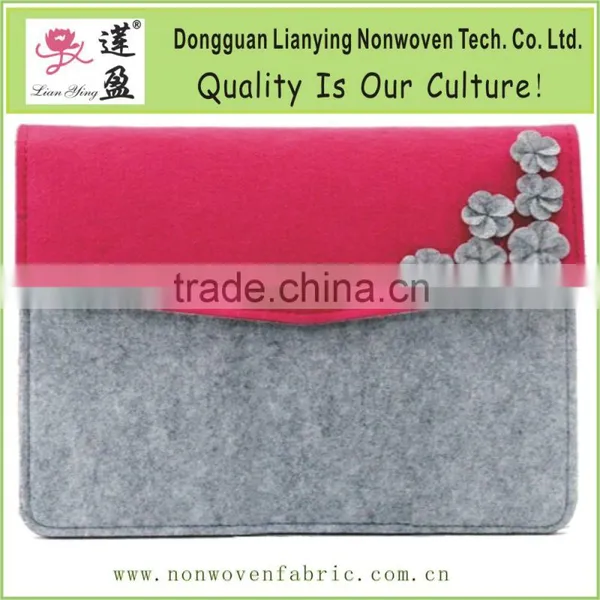 Gray Felt Bag for IPad Mini With Elastic Belt photo-5