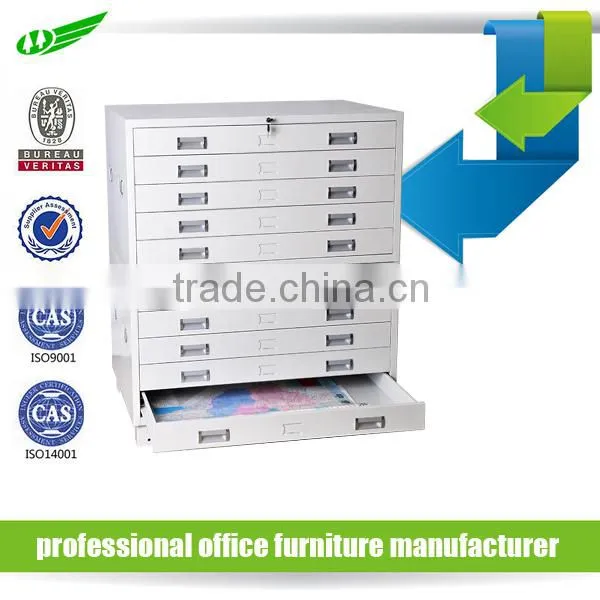 2 Section 10 Drawers Assembled Steel Plan Cabinet photo-2