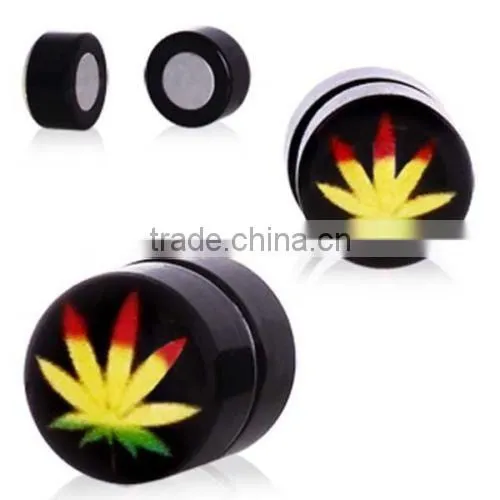 Fake Magnetic Ear Plug Stretcher Expander Body Piercing