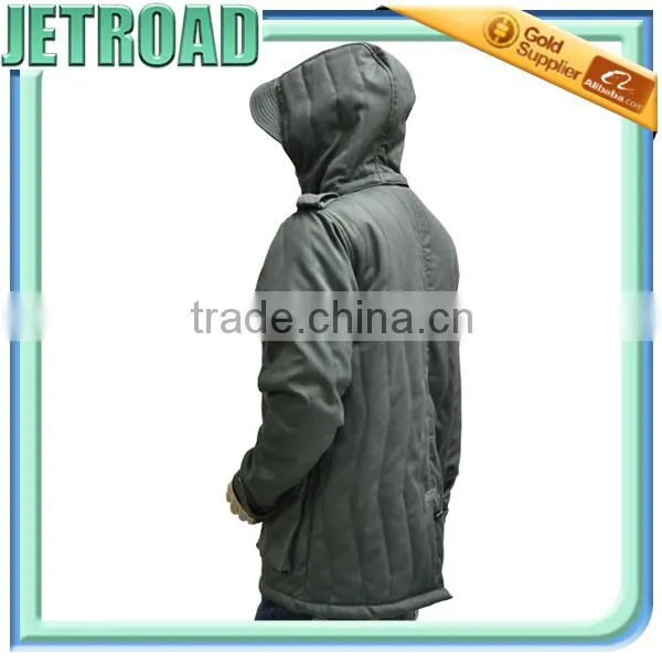 Men's Padded Jacket Parka With Removable Hood photo-5