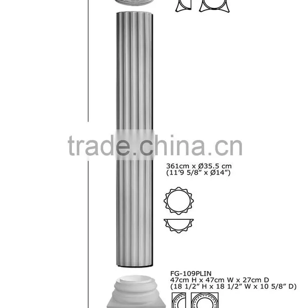 2016 High Quality Good Price Beautiful Polystyrene Decorative Polyurethane Roman Column photo-3