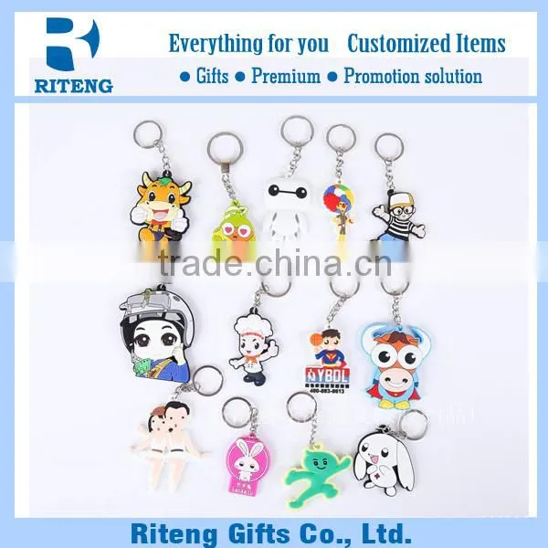 Cute Animal Shaped PVC Keychain Promotional Gift photo-4