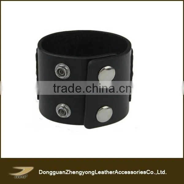 Wholesale Custom Quality Pure Leather Black Braided Bracelets for Men photo-3