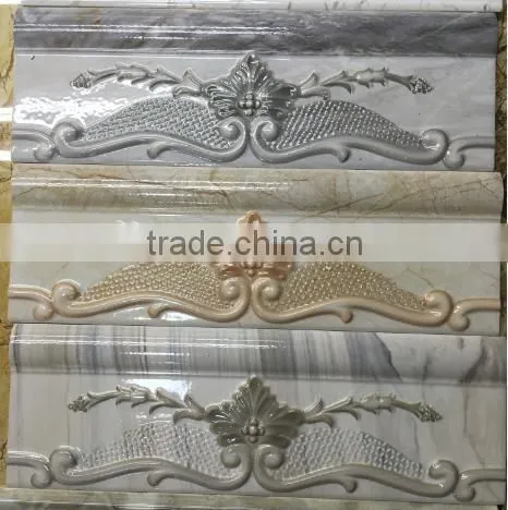 100x300mm China Factory Cheap Relief Algeria Ceramic Border Tiles photo-6