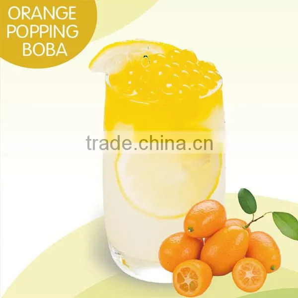 Hot Sales Orange Popping Boba for Ice Tea