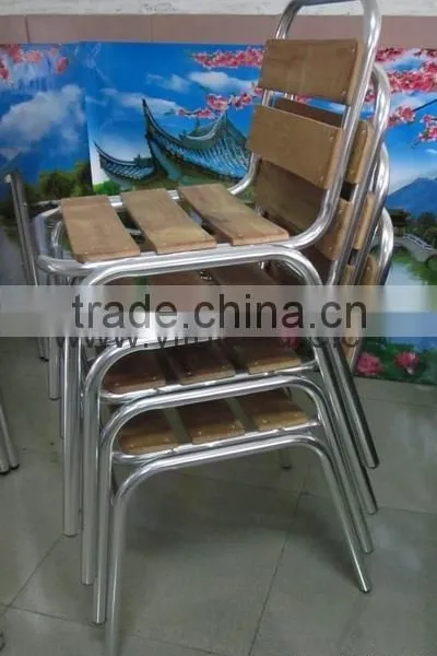 Outdoor Furniture Aluminum Wooden Bar Chair (YC055) photo-6