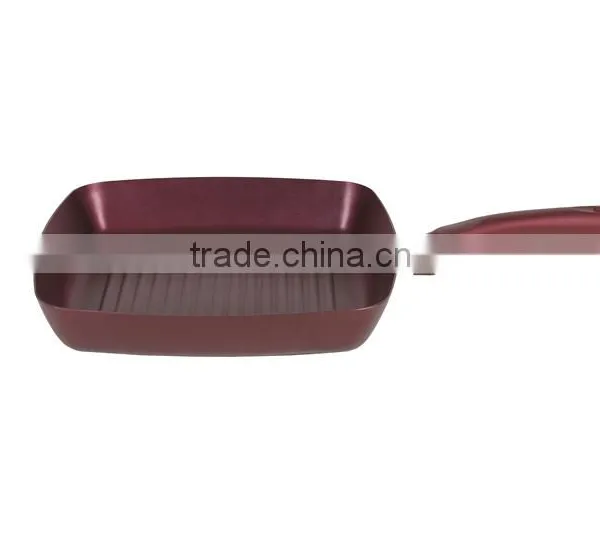 Colorful Metallic Coating Aluminium Grill Pan