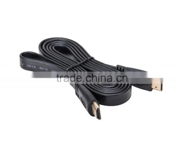 Fashion 1.8m White Flat Hdmi Cable for Multimedia photo-2