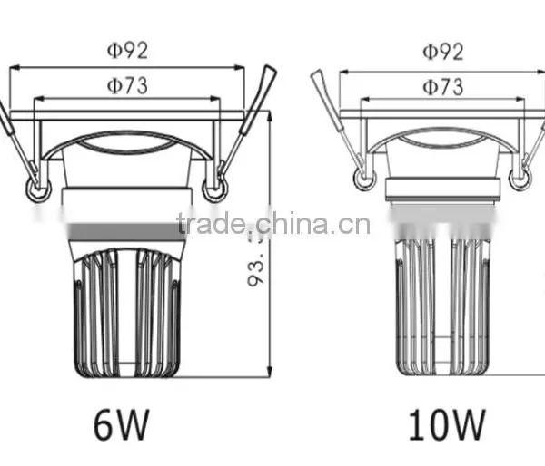 China Supplier Recessed Anti-glare 6W Mini LED Downlight photo-2
