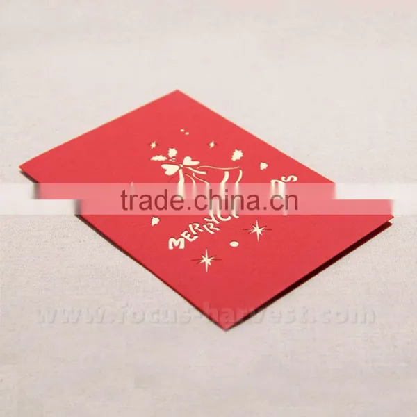 3D Bell Handmade Card Greeting Cards Christmas Gift Cards Handmade Postcards photo-6
