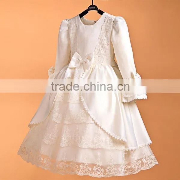 2015 Flower Girl Dress New Design & Wholesale Cheap Girl Party Dress & Ankle Length Chiffon Flower Girl Dress Girls Party Dress photo-6