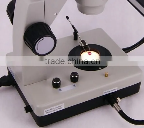 LED 6.5-45X(90X) Stereo Zoom Gem Testing Microscope photo-2