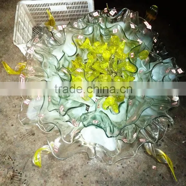 Hand Blown Glass Wall Decoration XO-20150630&Murano Glass Chandelier From Famous Chinese Glass Artist Mr Ou photo-3