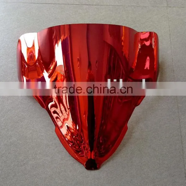 Chrome Red Motorcycle WindScreen Fit for SUZUKI HAYABUSA GSXR1300