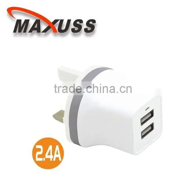 C210 Travel Dual USB Charger 2.4A 2 Port USB