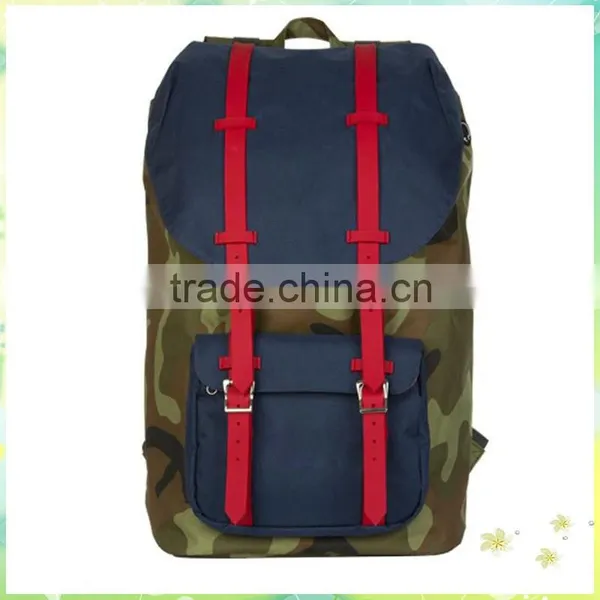 2015 Newest Design Hot Sale Fashion Military Style Army Green Camouflage Backpack