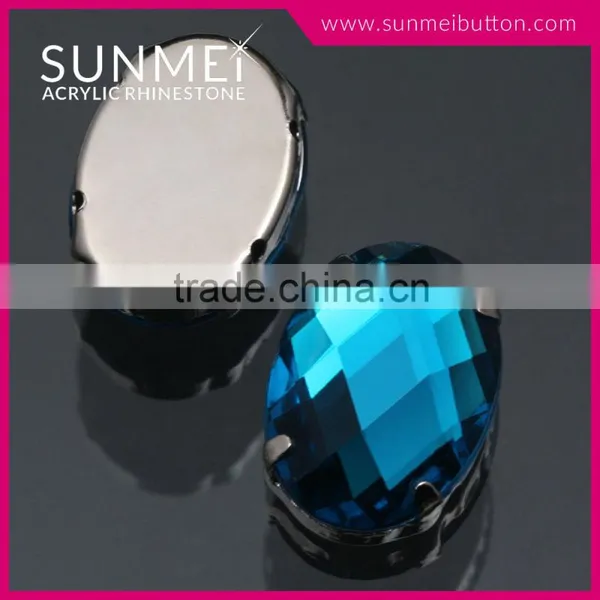High Quality Oval Crystal Stones for Clothing Decoration photo-6