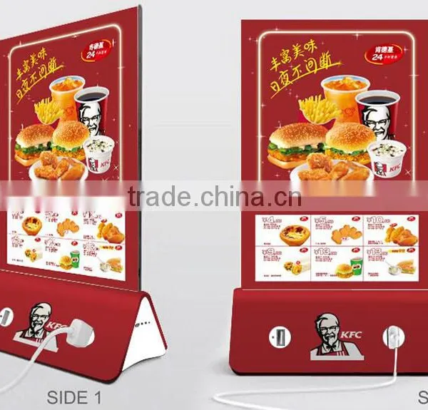 2016 Advertising Portable Power Bank 20000Mah,Mobile Power Bank 10000Mah,Menu Holder Restaurant Power Bank Charger photo-6