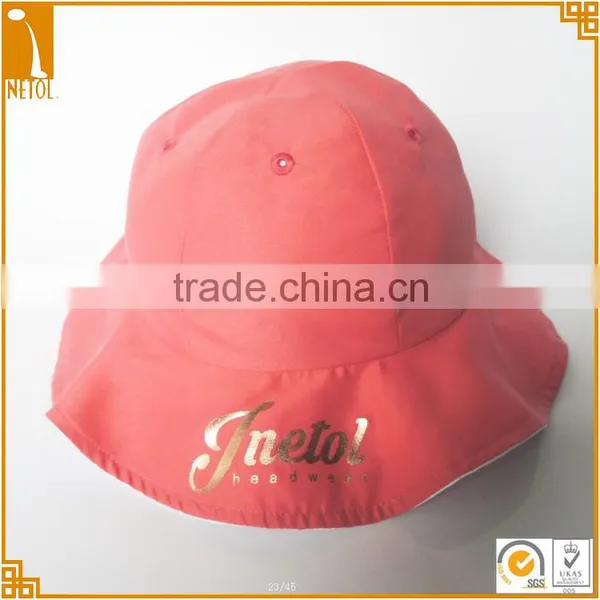 2016 Portable Different Colors Custom Lady Outdoor Bucket Hats With Bags photo-3