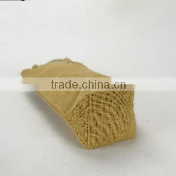 China Manufacturer Customized Jute Shopping Bag , Eco Bamboo Handle Jute Bag photo-4