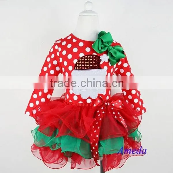 Baby Birthday Dress 2015 Latest Design Christmas Costume Wholesale Winter Dresses Christmas Girls Dress photo-2