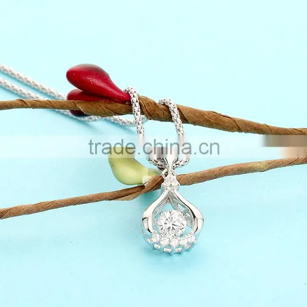 Fashionable 925 Sterling Silver Ladies Necklace Jewelry photo-3