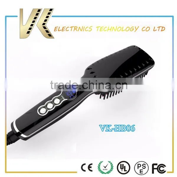Electric Hair Straightener Comb Professional Magic Flat Irons Straightening Brush photo-4