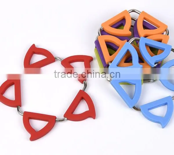 Kitchen Accessories Placemats Transformable Expandable Silicone Trivet Mat photo-6