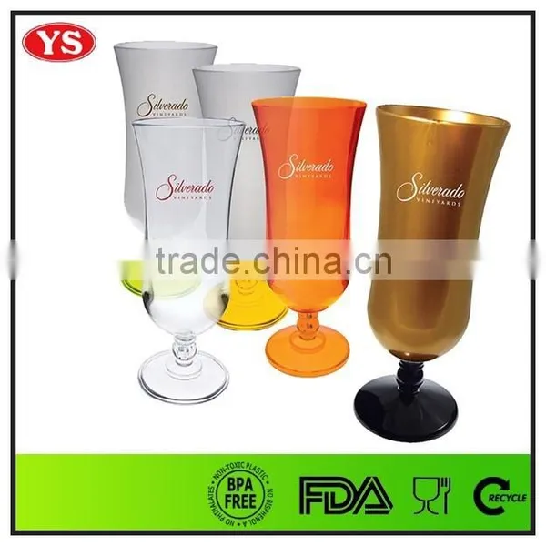 Promotional 14 oz Clear Plastic Hurricane Glasses for Drinking photo-4