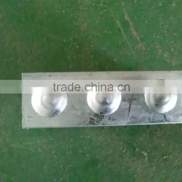 Suspension Clamp With 3 Bolts / Electric Galvanized Steel Cable Clamp photo-2