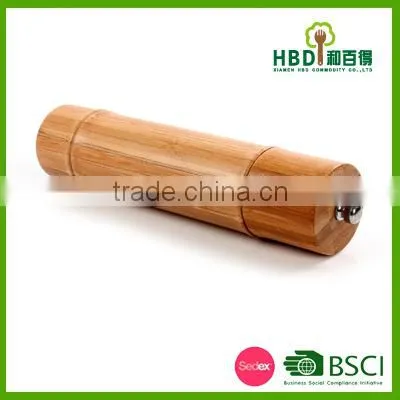 Bamboo Shape Pepper Mill/wooden Pepper Grinder for Kitchen photo-3