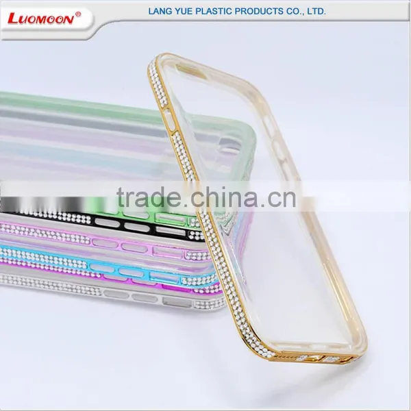 New Detachable TPU + PC 2 in 1 Flexional Diamond 4.7inch Transparent Cell Phone Case for Iphone 6, Mobile Phone Case photo-6