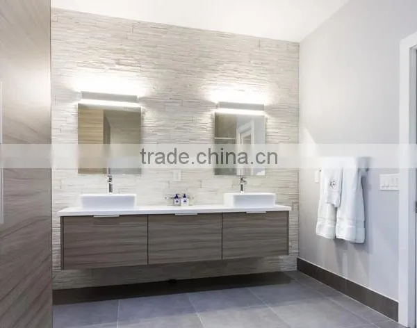 Modular European Style Wood Rotating Bathroom Mirror Cabinet photo-5