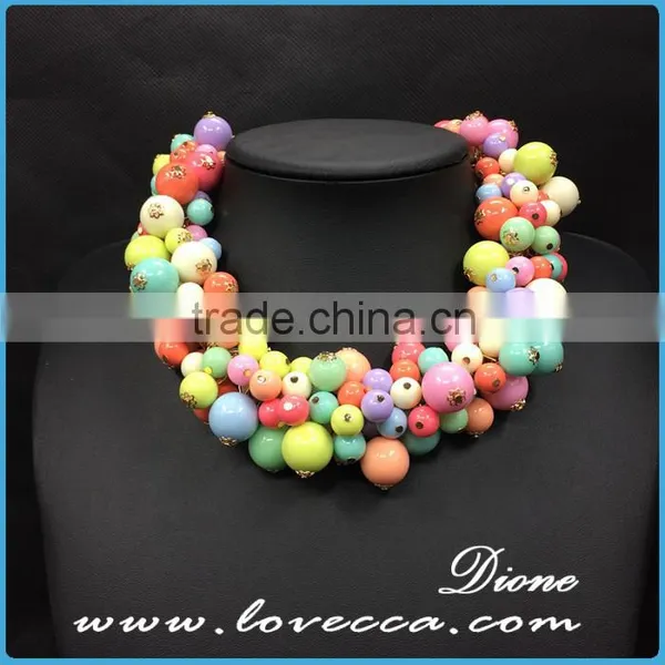 New Fashion Wholesale Women Stones Trendy Beads Necklace for Sale photo-2