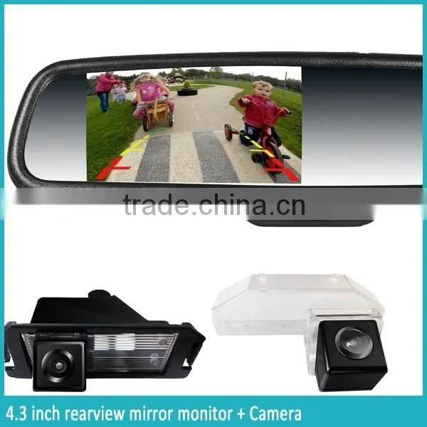 AK2043LAP4 4.3inch Auto Dimming and Display Reverse BiBi Sound Radar Detector Germid Car Rearview Mirror photo-4