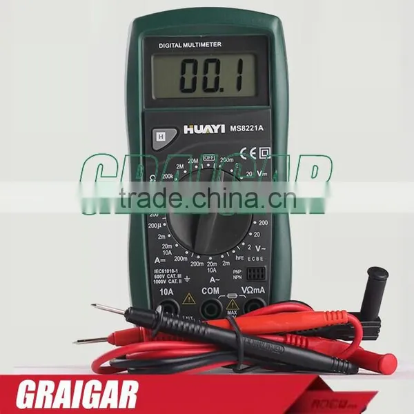 MS8221A Digital Multimeter Portable Voltage Current Resistance Tester Detector LCD Display photo-3